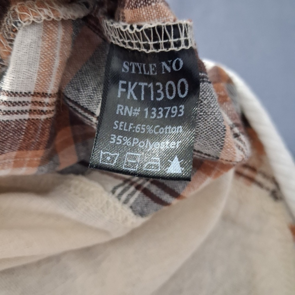 POL Oversized Patchwork Hoodie Flannel Sweater Pullover Slouchy Lagenlook Sz L - Picture 8 of 11